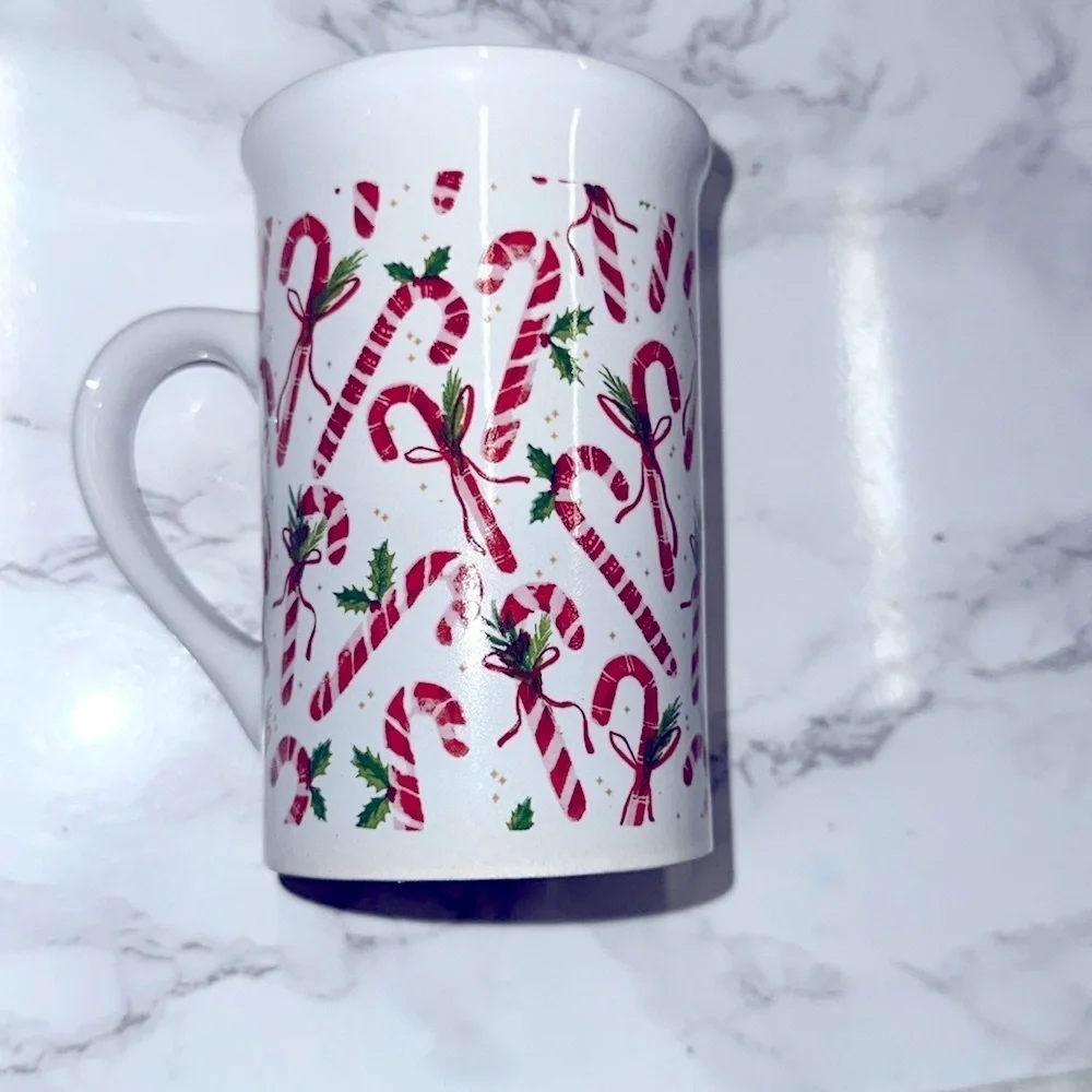Festive Christmas Candy Cane Mug